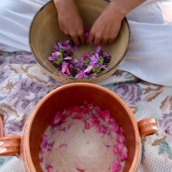 Making Rose Flower Essences in Organic Cane Sugar by The New New Age