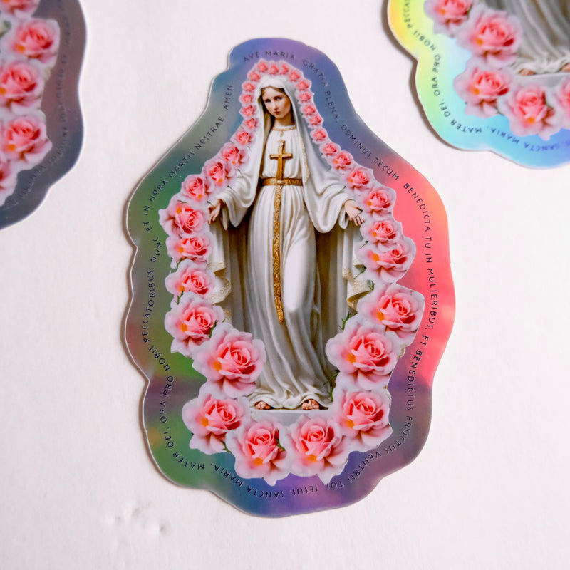 OUR LADY OF THE HOLY ROSARY STICKER