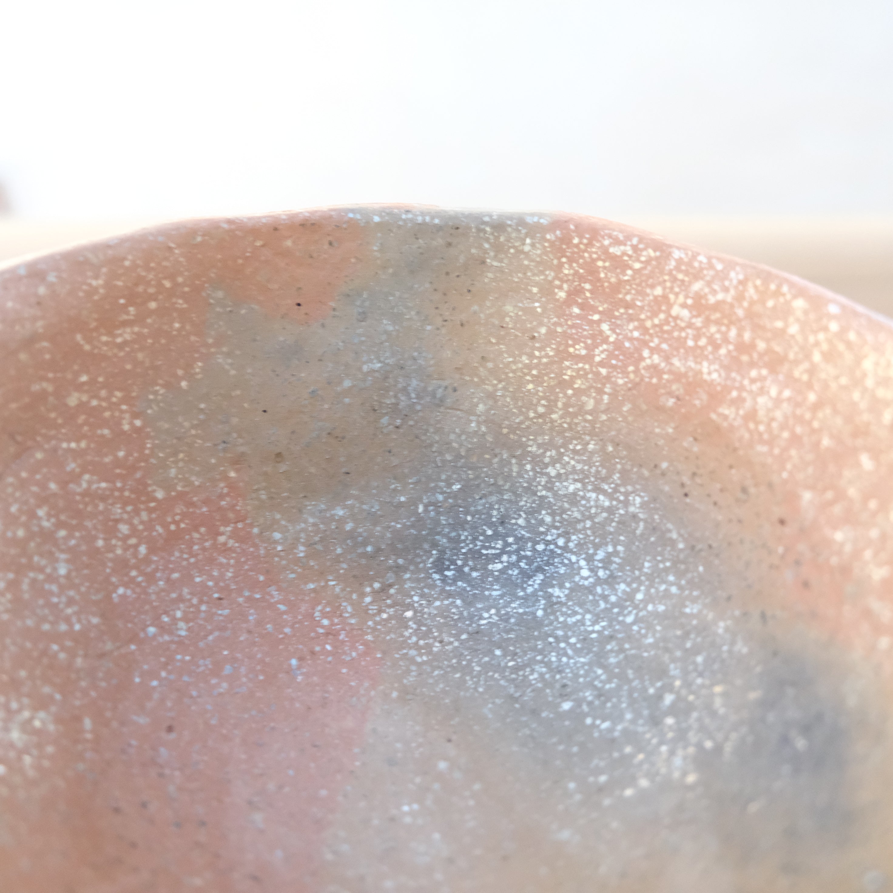 Micaceous clay earthenware clay tea bowl by The New New Age.