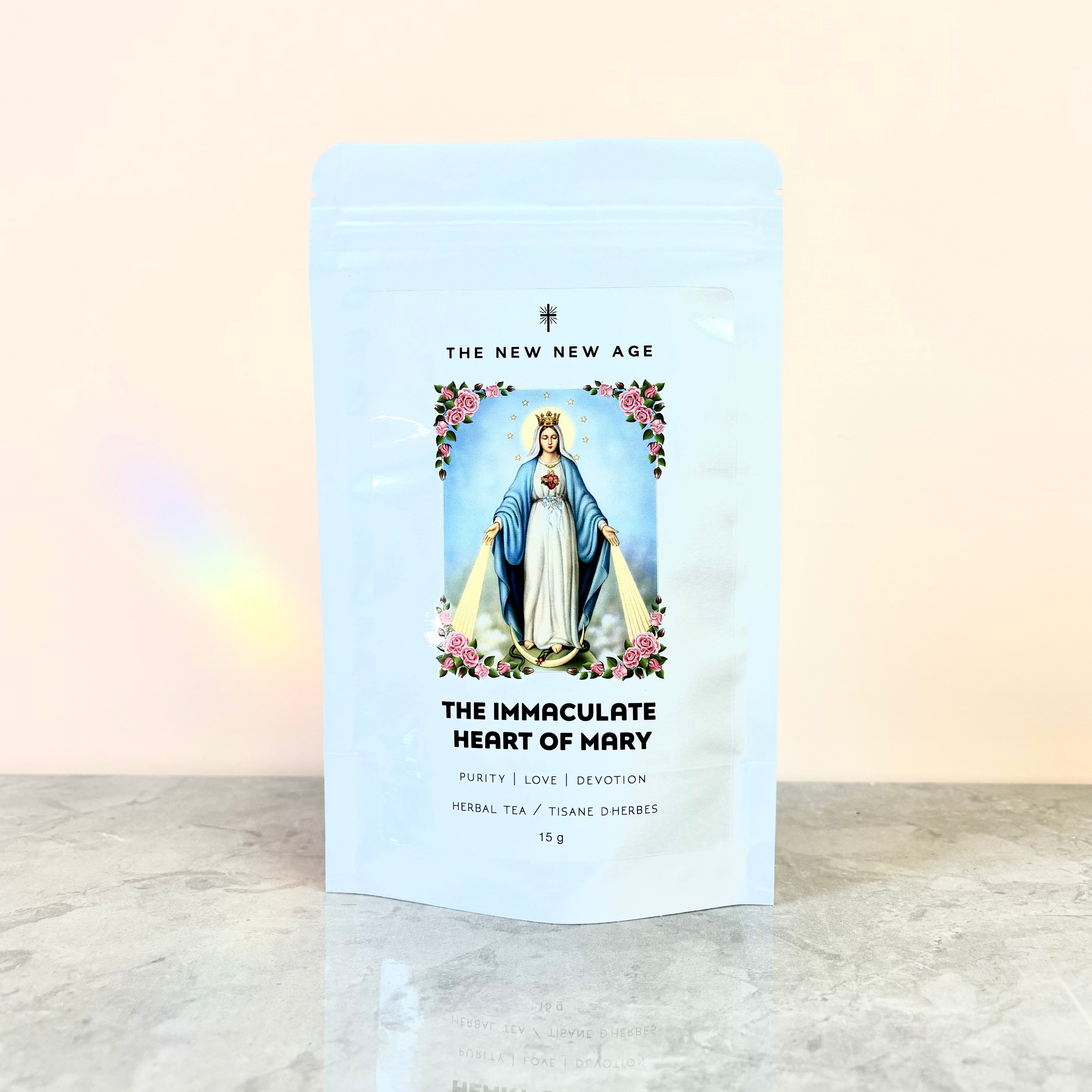 The immaculate heart of Mary herbal tea by The New New Age