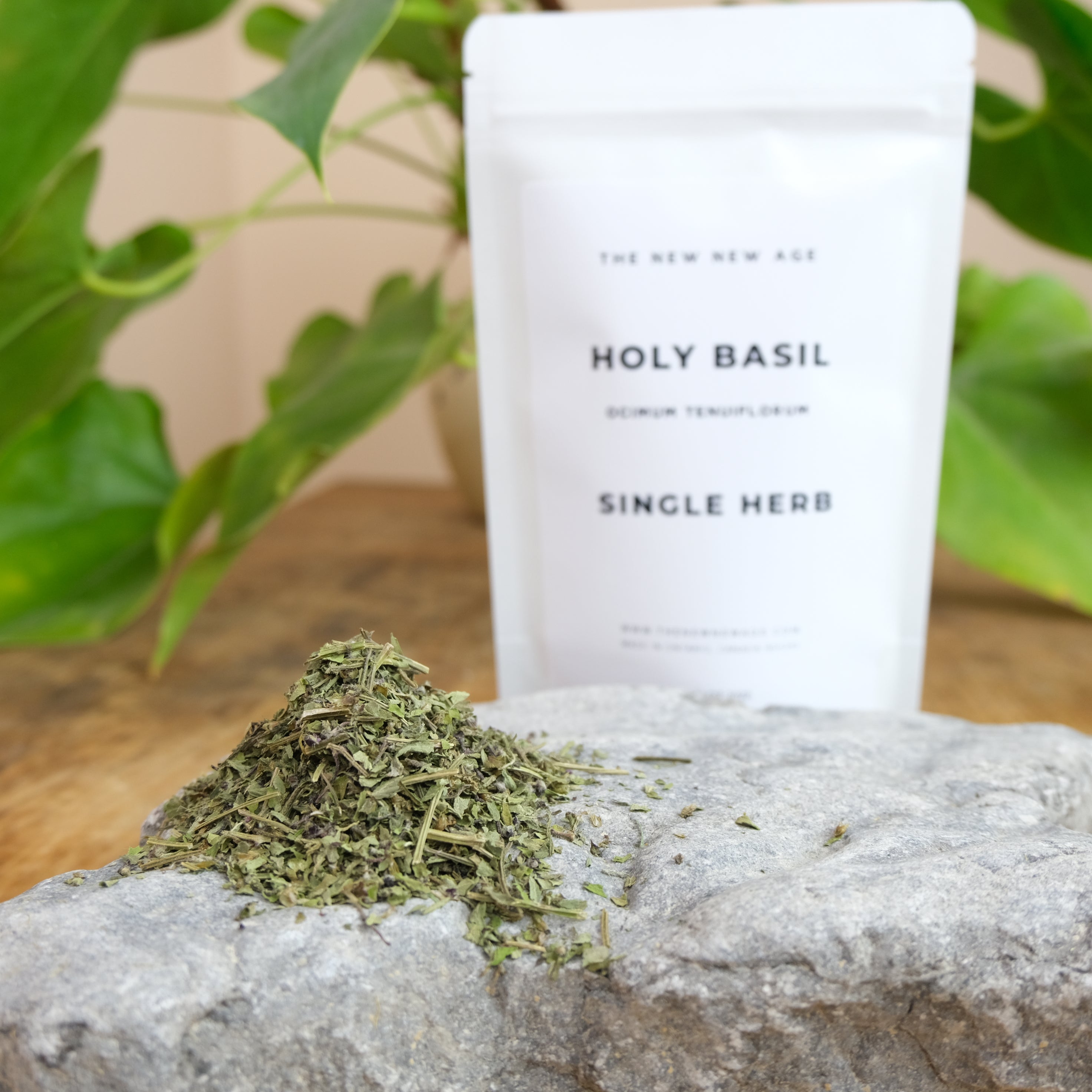 Bag of Holy Basil tea or Tulsi Tea.