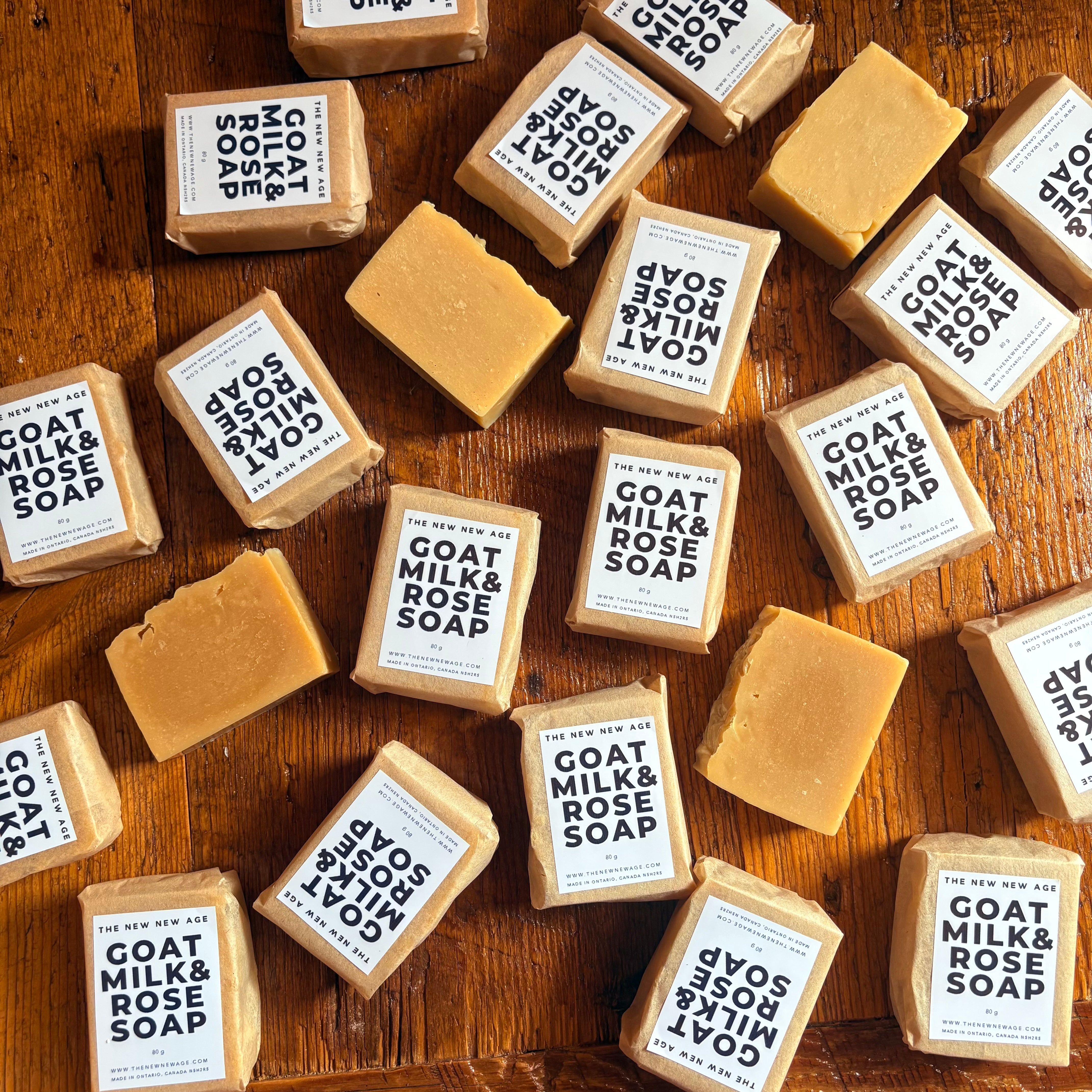 GOAT milk and rose soap by The New New Age