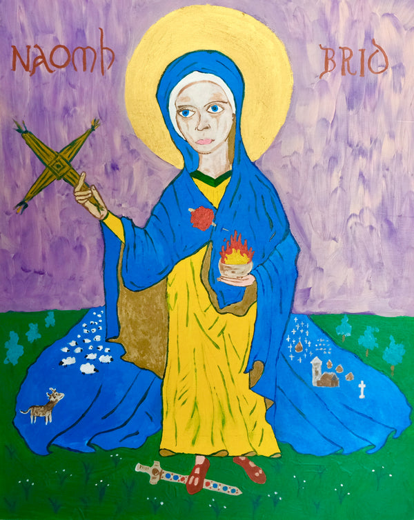 Saint Brigid painting