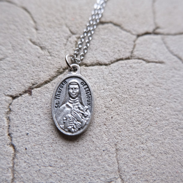 Saint Therese of Lisieux 3rd Class Relic medallion