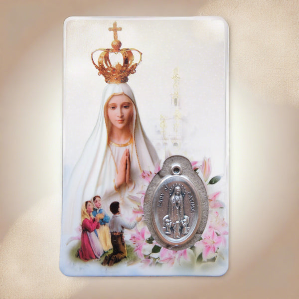 Our Lady of Fatima pryer card