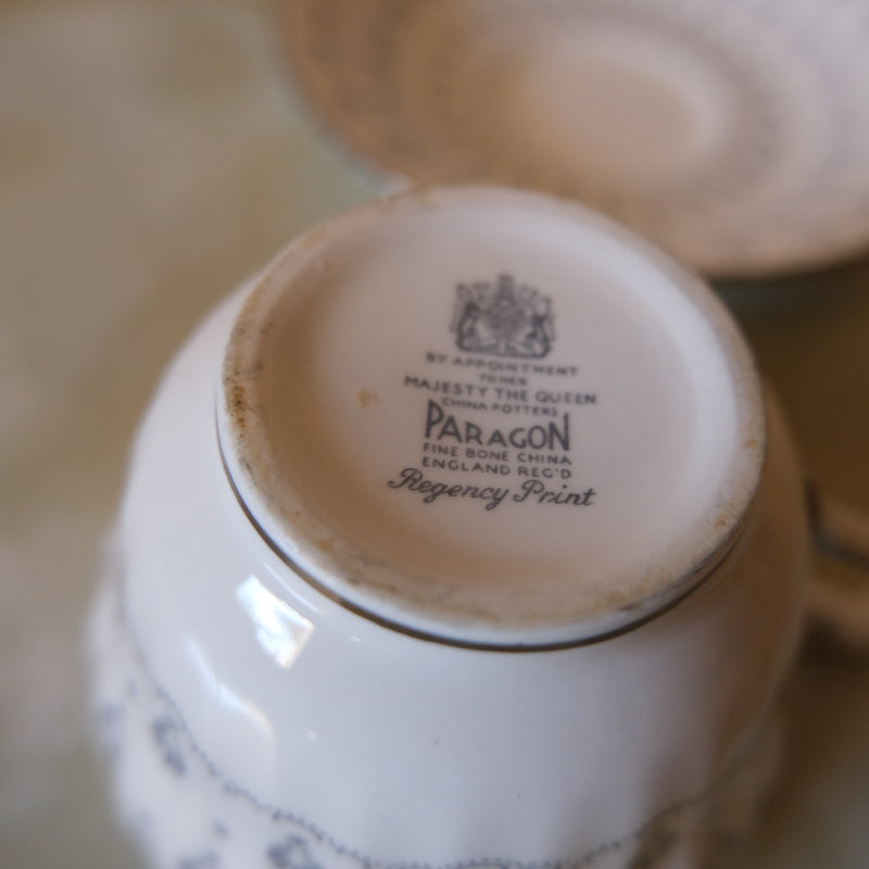 Paragon Bone China Tea Cup and Saucer: Regency