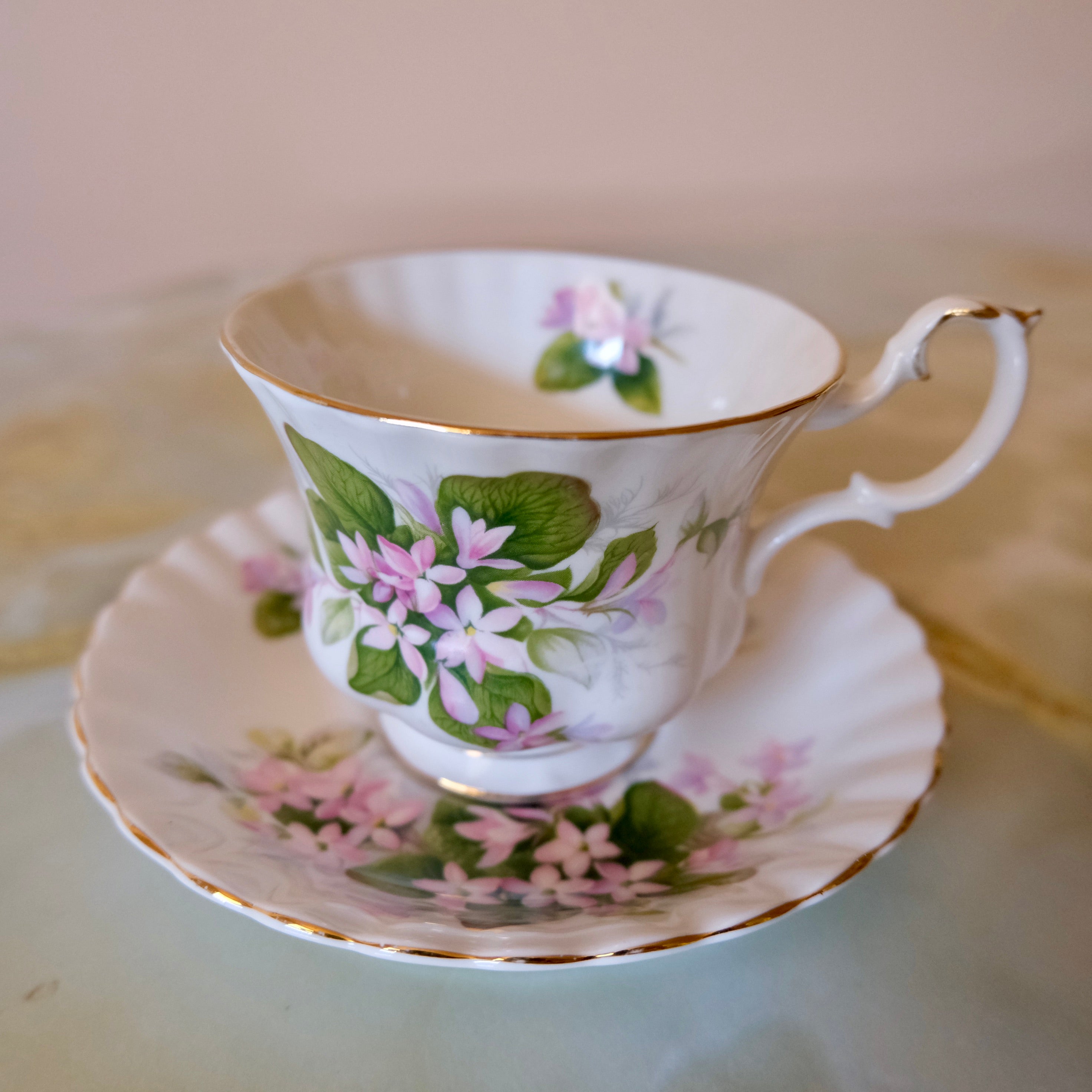 Royal Albert Bone China Tea Cup and Saucer: Mayflower