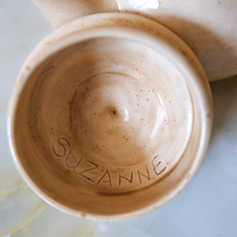 Handmade Vintage Ceramic Tea Pot by Suzanne