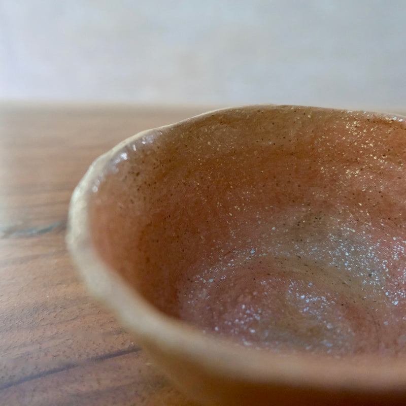 Pit Fired Earthenware Tea Bowl #2