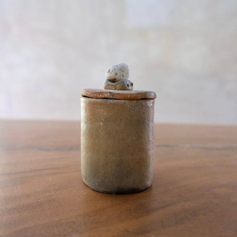 Pit Fired Earthenware Tea Caddy