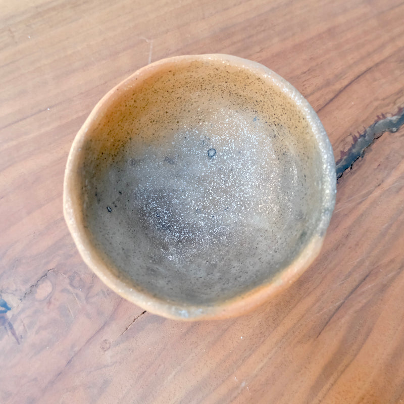 Pit Fired Earthenware Tea Bowl #5