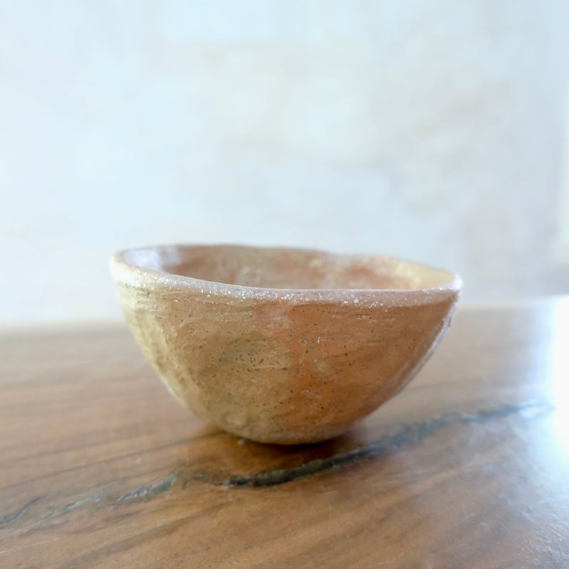 Pit Fired Earthenware Tea Bowl #6