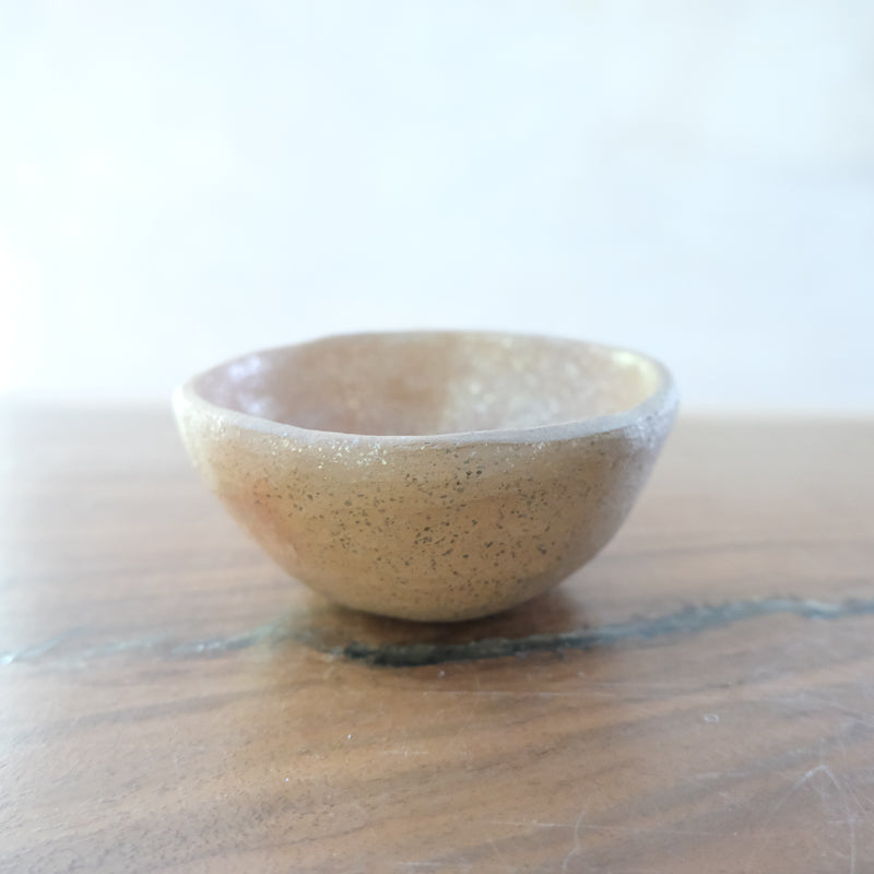 Micaceous clay earthenware tea bowl by The New New Age