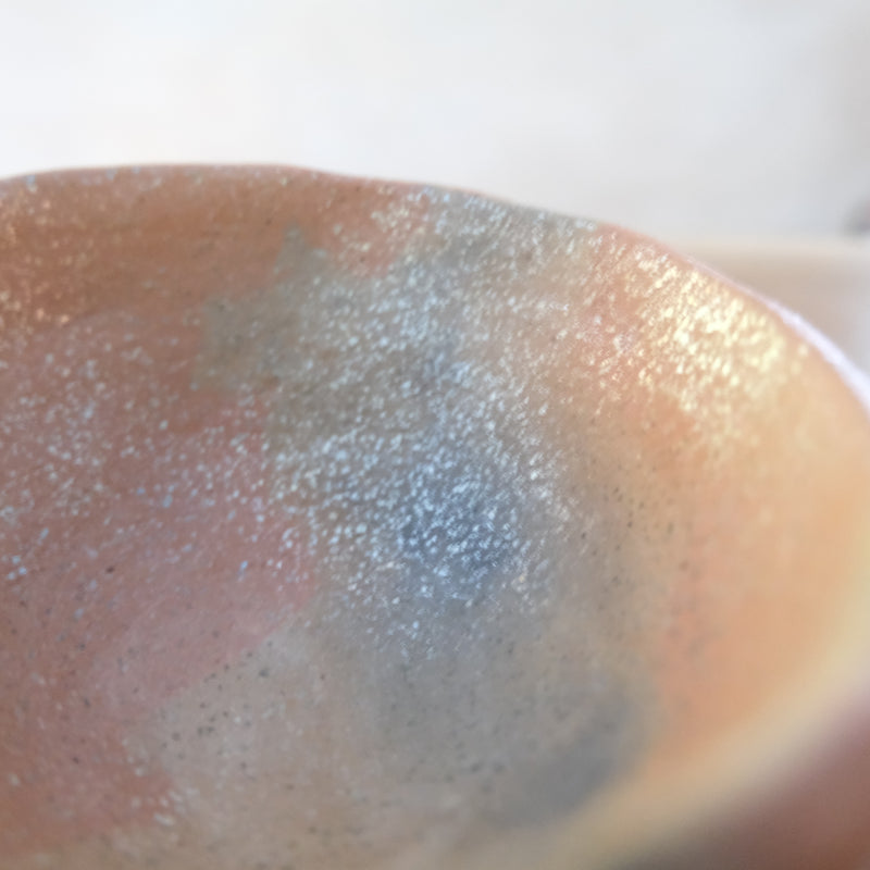 Micaceous clay earthenware tea bowl by The New New Age