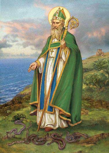 Saint Patrick and Saint Bridget medallion