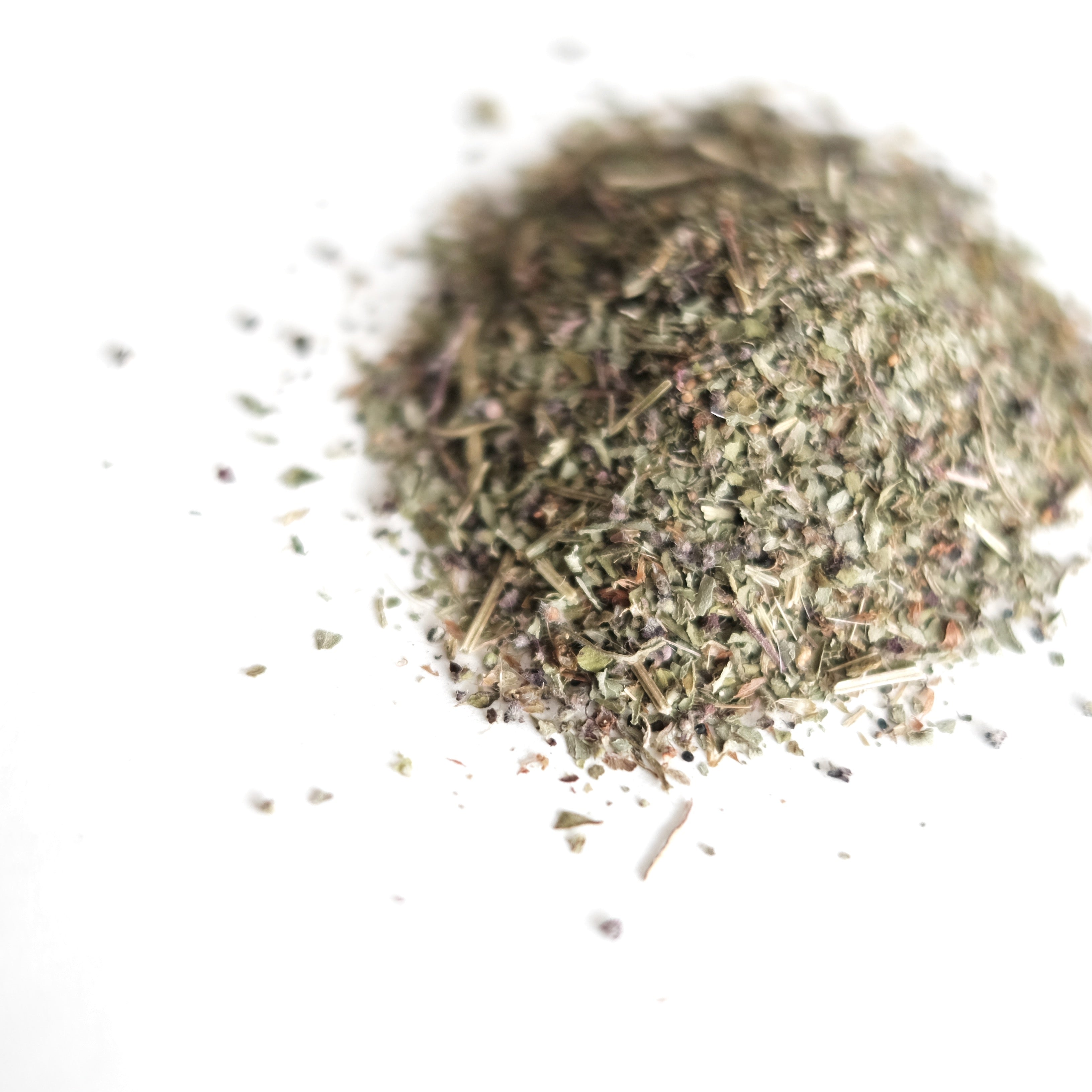 Close up of Holy Basil tea, grown by The New New Age.