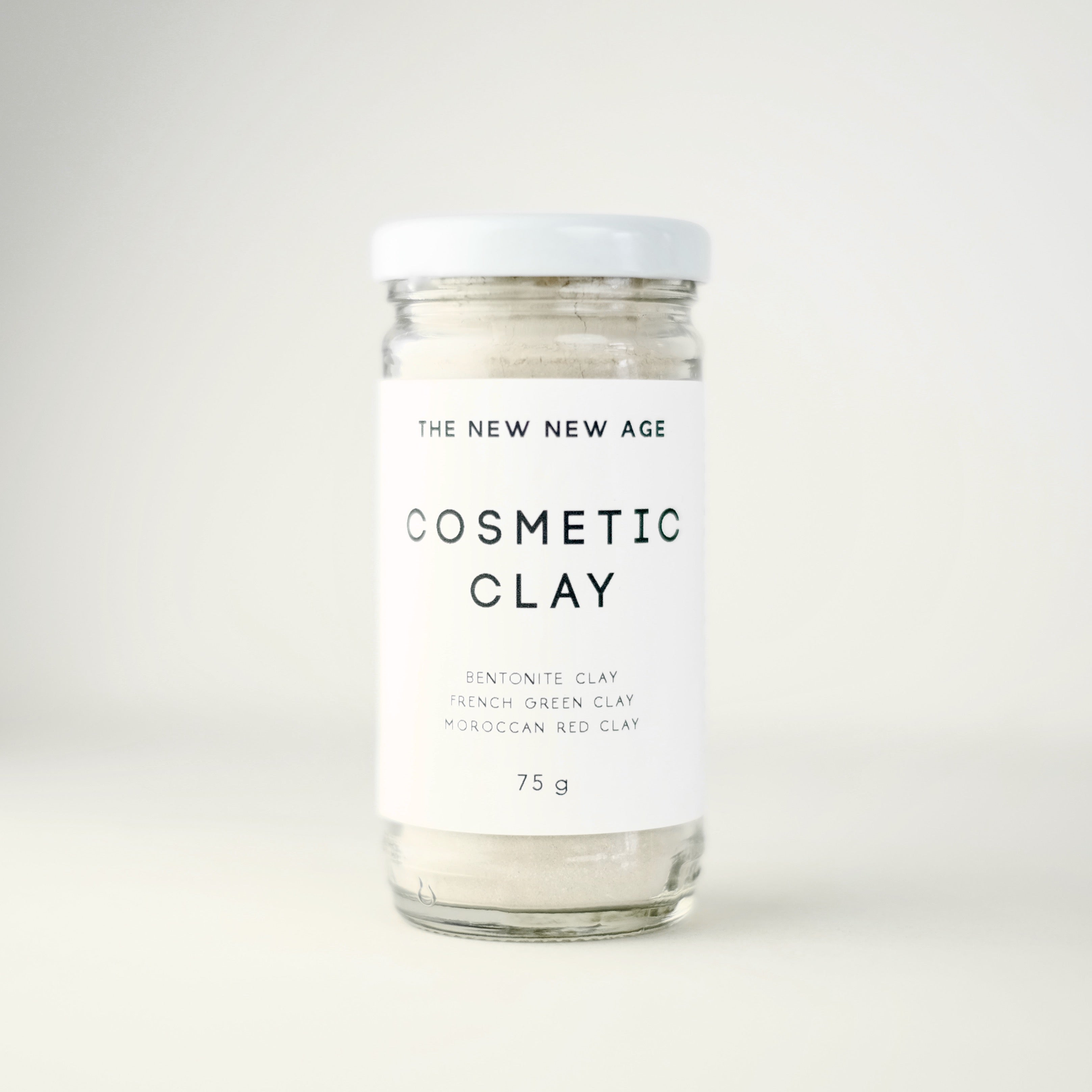 A jar of Cosmetic Clay face mask.