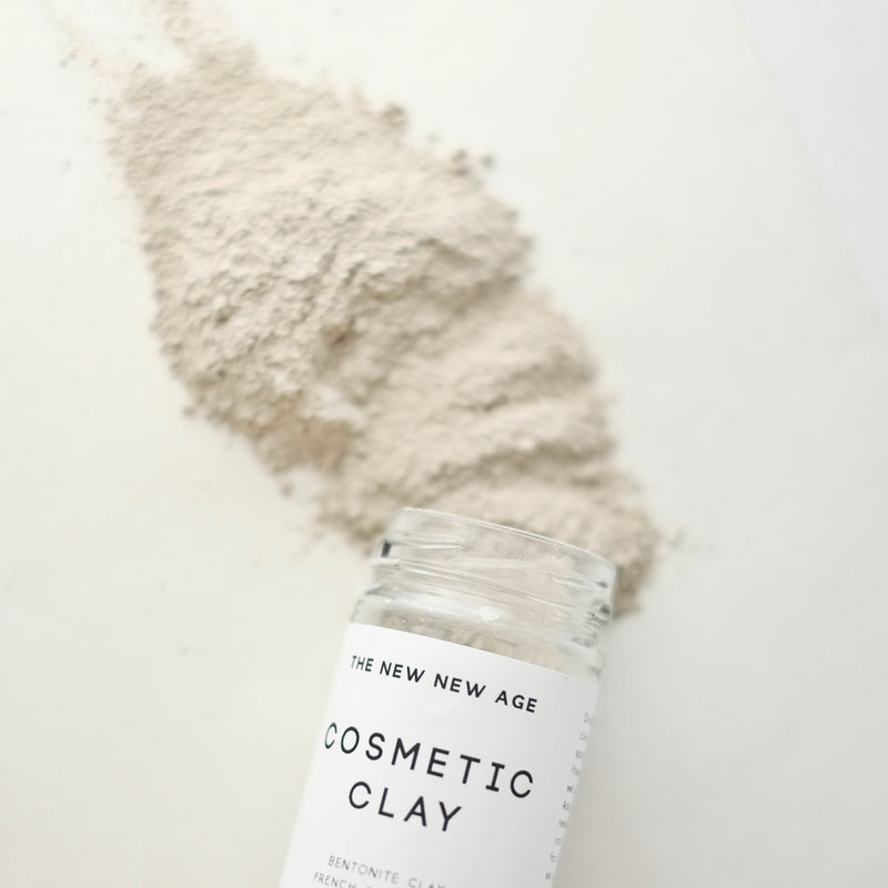 A close up of Cosmetic Clay face mask.