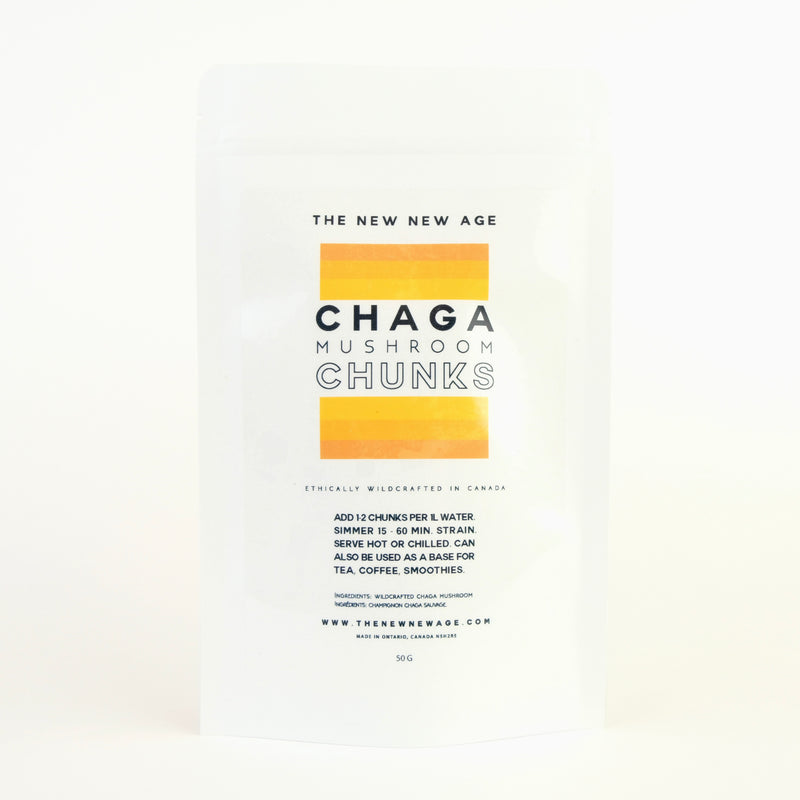 Bag of chaga mushroom for tea. Chaga mushroom is a fungi that grows on birch trees. It has been used medicinally for hundreds of years & is considered the most potent antioxidant on this planet. 