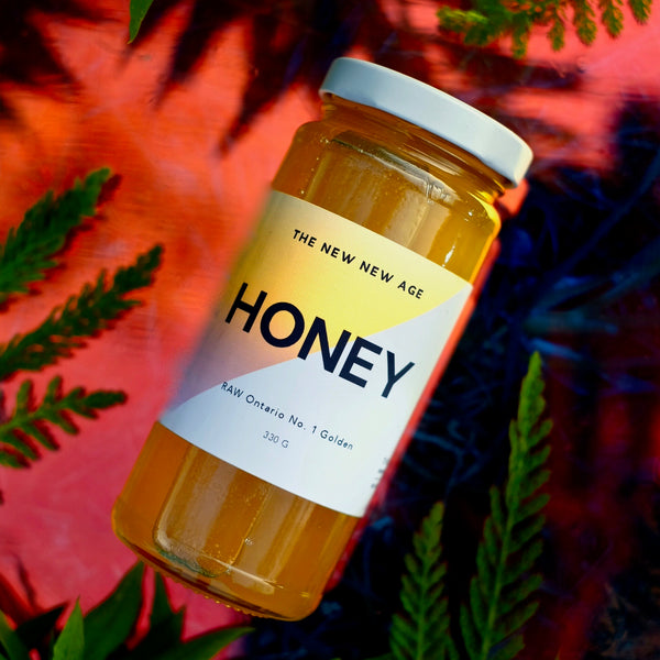 A jar of honey from Southwestern Ontario.